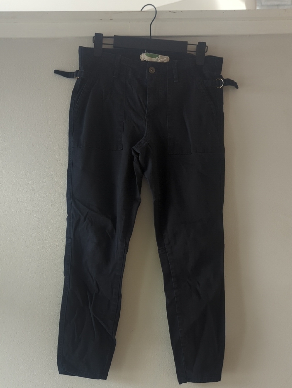 Anthropologie Black Skinny Utility Pants